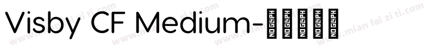 Visby CF Medium字体转换